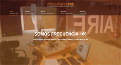 Desktop Screenshot of frecuencia106.com